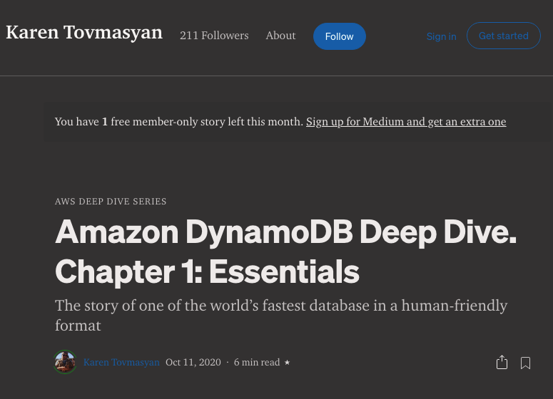 Amazon DynamoDB Deep Dive