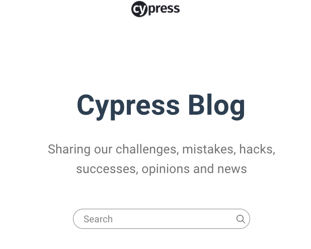 Cypress.io Blog