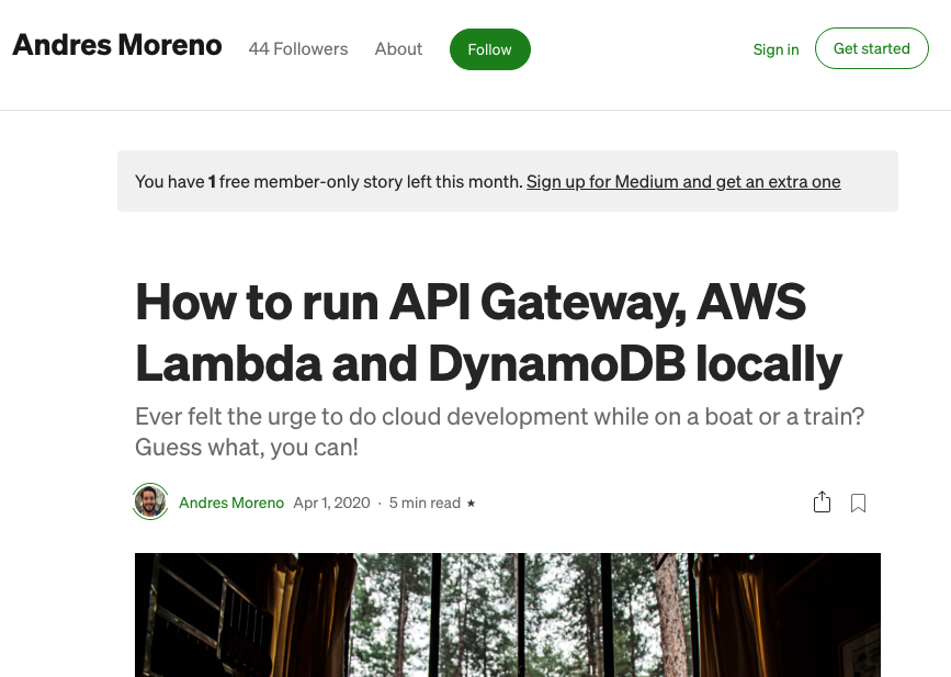 How to run API Gateway, AWS Lambda and DynamoDB locally
