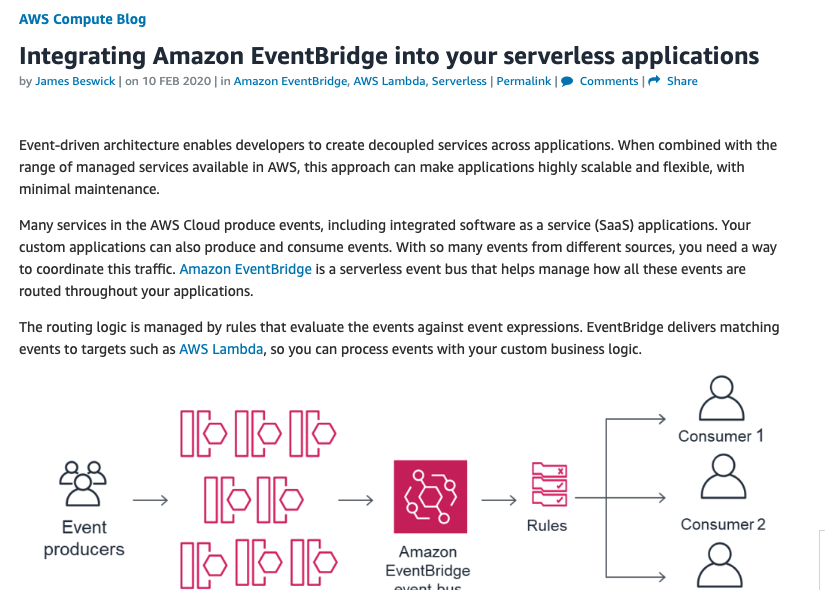 Integrating Amazon EventBridge into your serverless applications